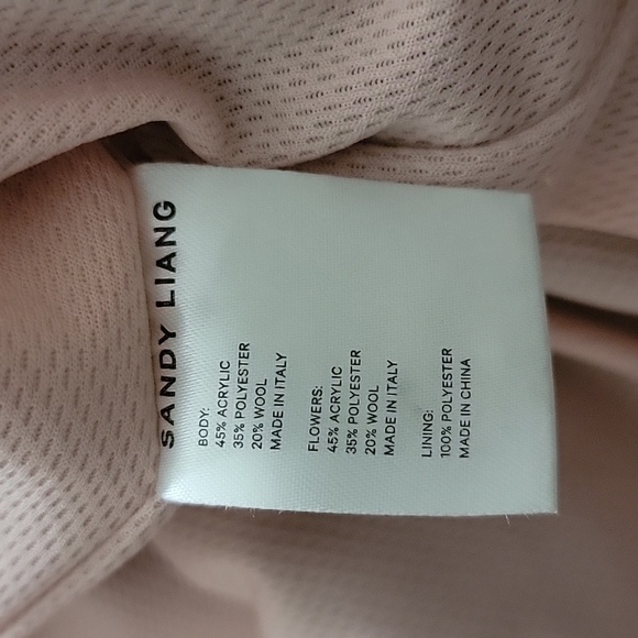 Sandy Liang Grass Fleece Jacket in Black Medium - Picture 5 of 5